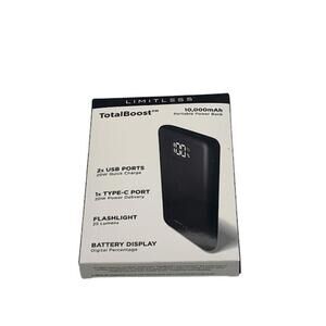 Limitless TotalBoost 10KmAh Portable Chargers w/ 20W Power Delivery